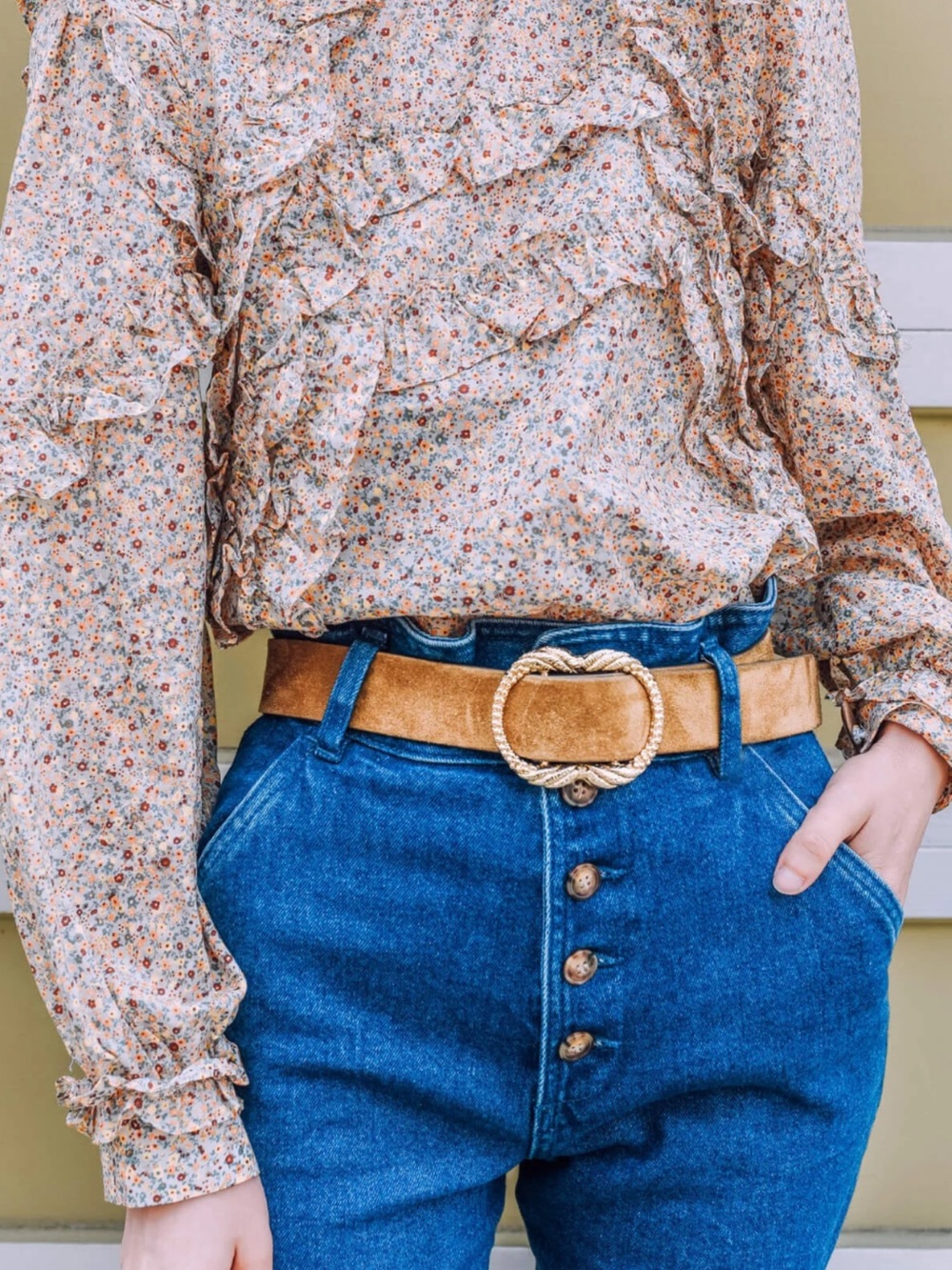 Sezane Emmy blouse in ditzy floral